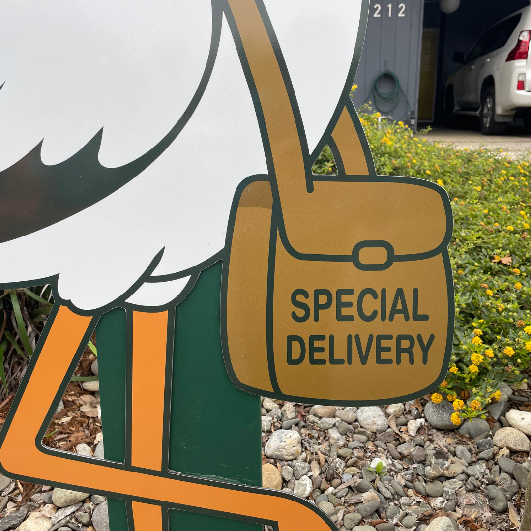 It's A Girl! 1 Week Stork Sign Rental Package